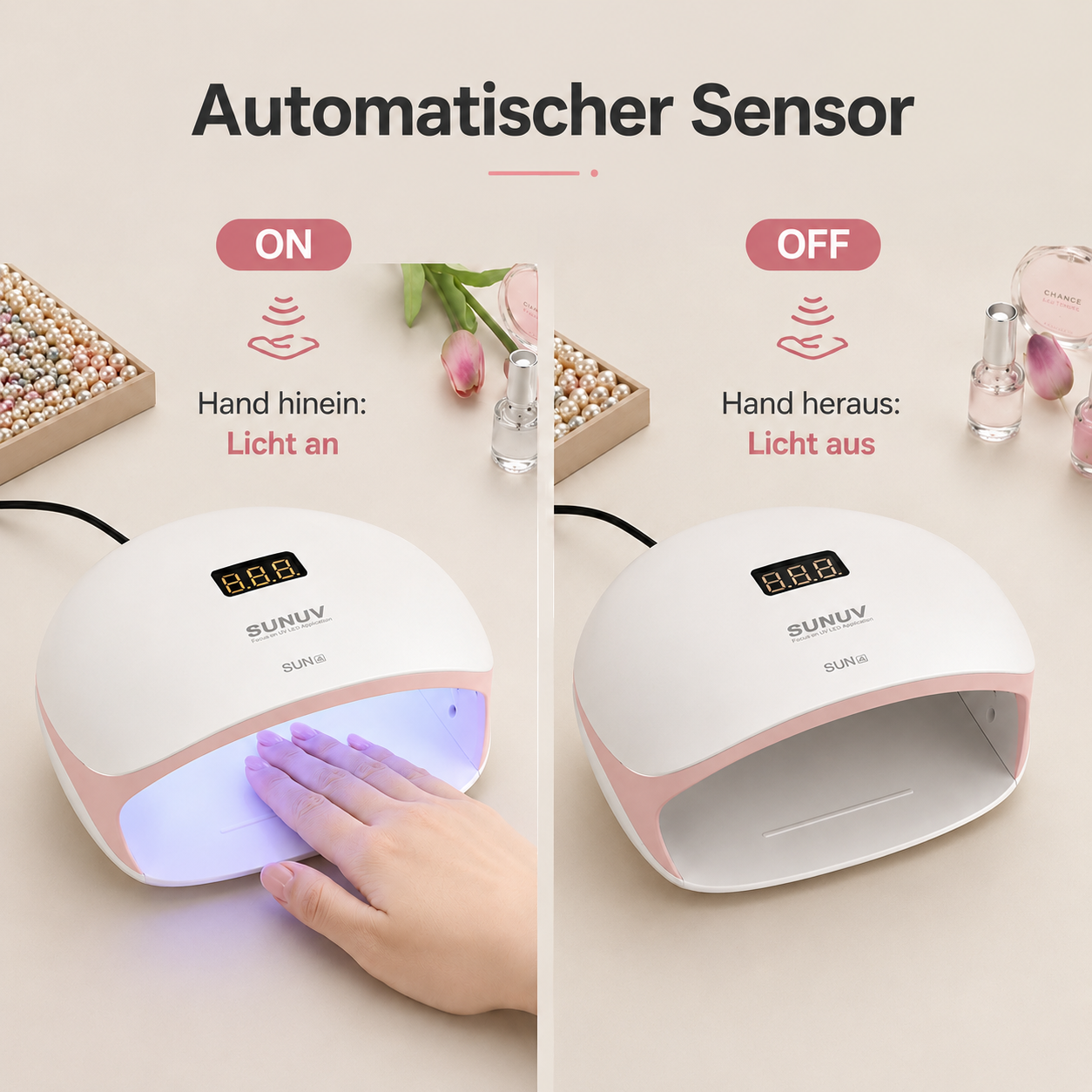 SUNUV® SUN4S UV/LED Nagellampe | 48W | Auto-Sensor