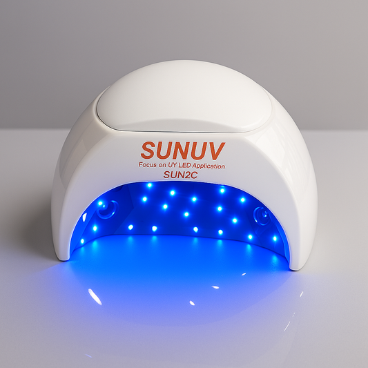SUNUV® SUN2C UV/LED-Nagellampe für Gel, Shellac & UV-Lack | Auto-Sensor | 3 Wechselcover