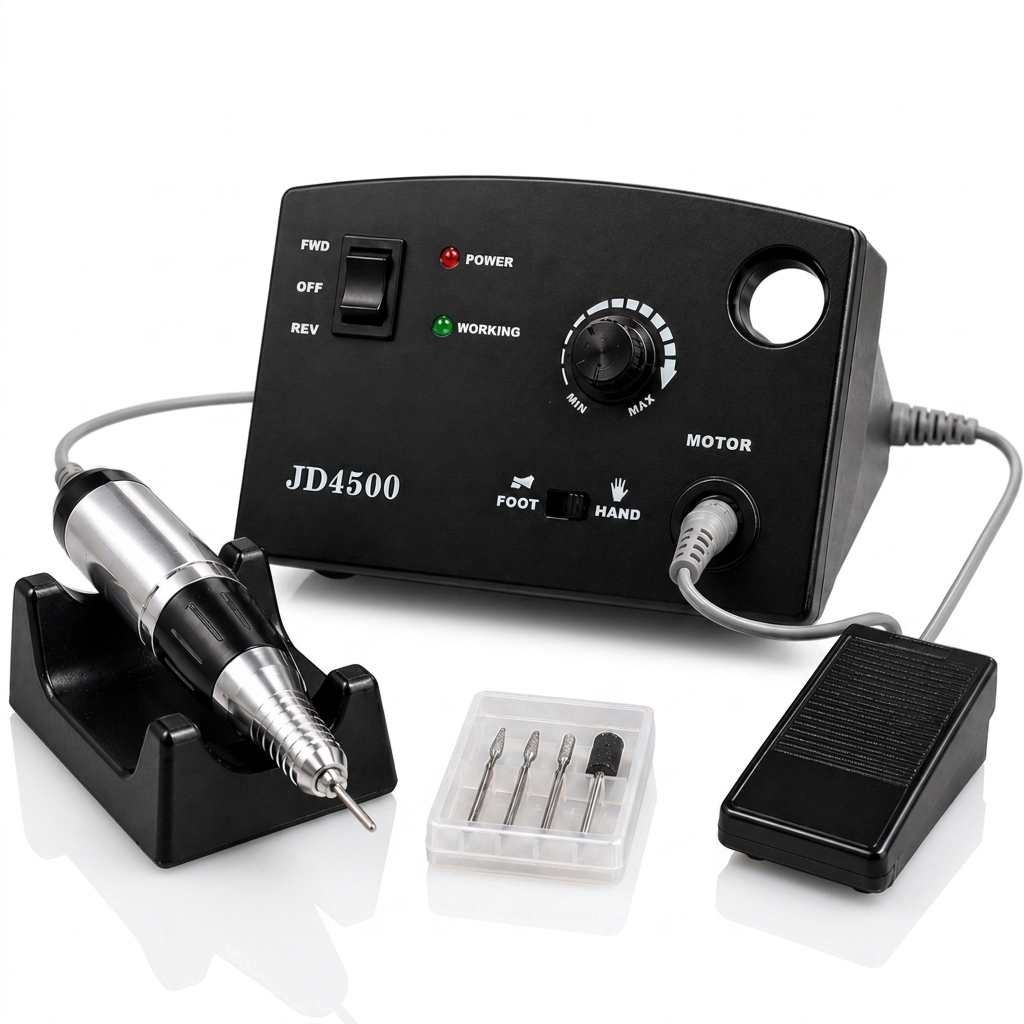 JSDA® JD4500 elektrische Nagelfräser | 30.000 U/min | Fußpedal