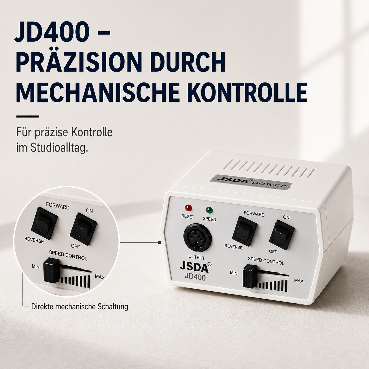 JSDA® JD400 elektrischer Nagelfräser  | 30.000 U/min