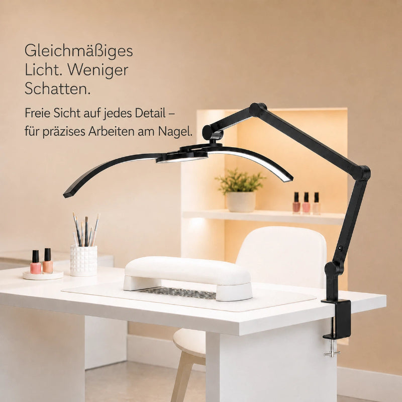 LED-Arbeitslampe für Nagelstudio – gleichmäßiges Licht und flexible Ausrichtung
