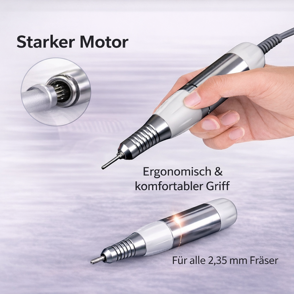 JSDA® JD103H elektrische Nagelfräser | 30.000 U/min | Fußpedal