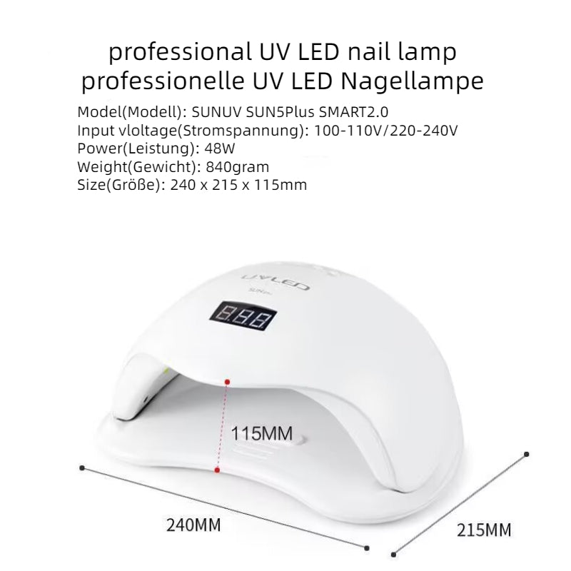 SUNUV® SUN5 Plus UV/LED Nagellampe | 48W | Auto-Sensor