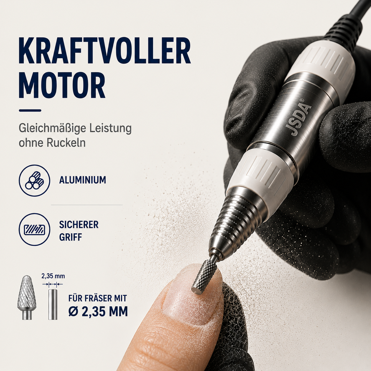 JSDA® JD400 elektrischer Nagelfräser  | 30.000 U/min