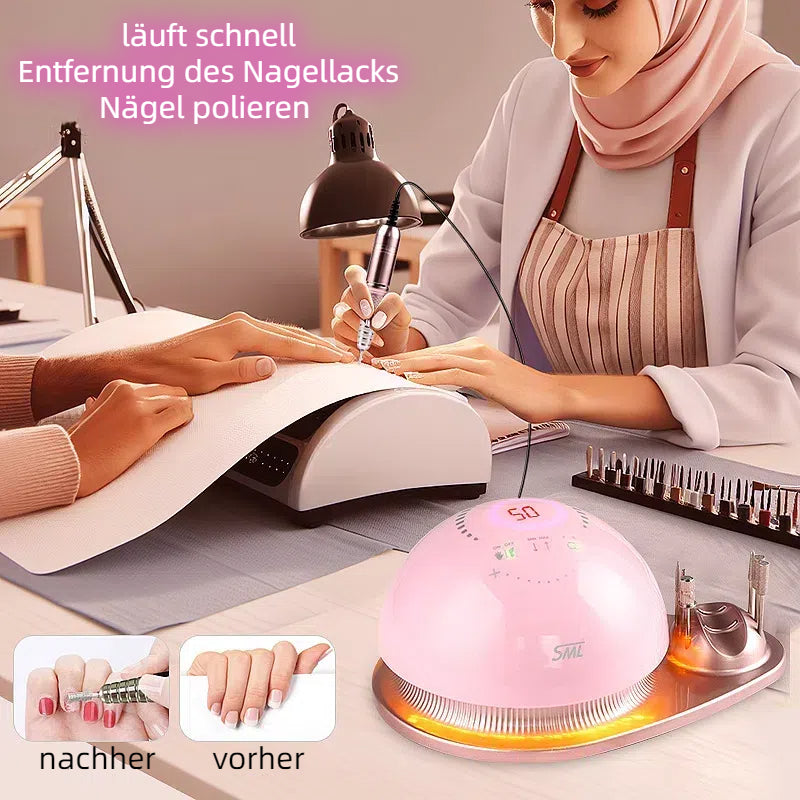 elektrischer Nagelfräser Nagelfeile Pediküre Set 50000 U/min mit Fußpedal