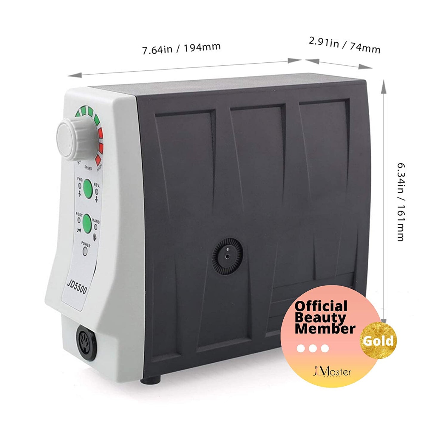 JSDA® JD5500 Nagelfräser | 35.000 U/min | Fußpedal