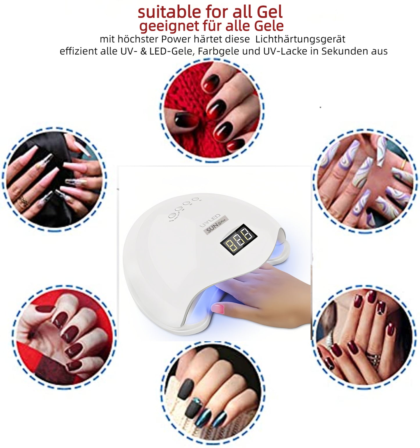 SUNUV® SUN5 Plus UV/LED Nagellampe | 48W | Auto-Sensor