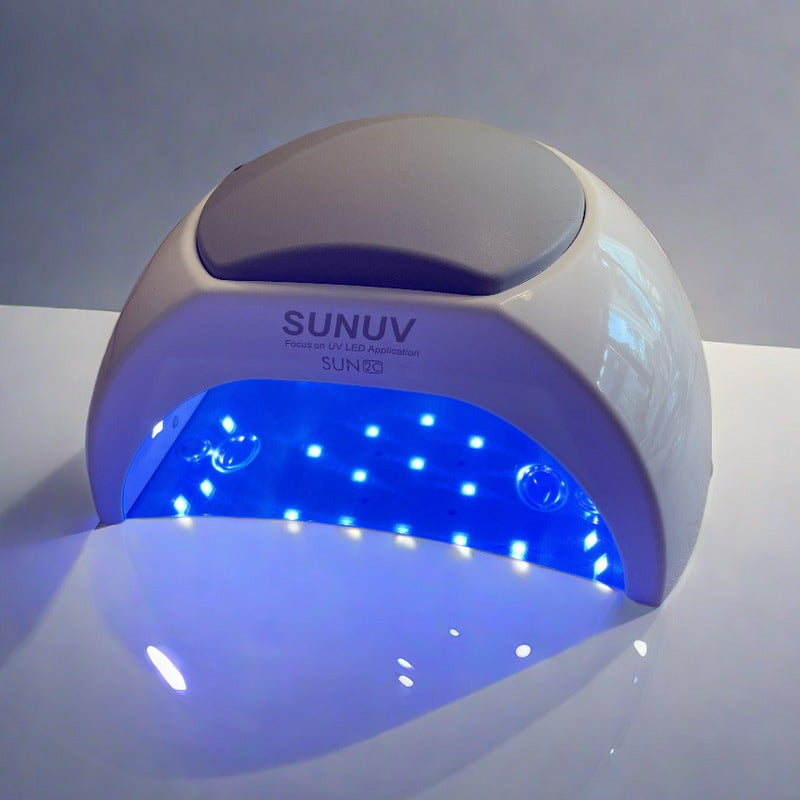 SUNUV® SUN2C UV/LED-Nagellampe für Gel, Shellac & UV-Lack | Auto-Sensor | 3 Wechselcover
