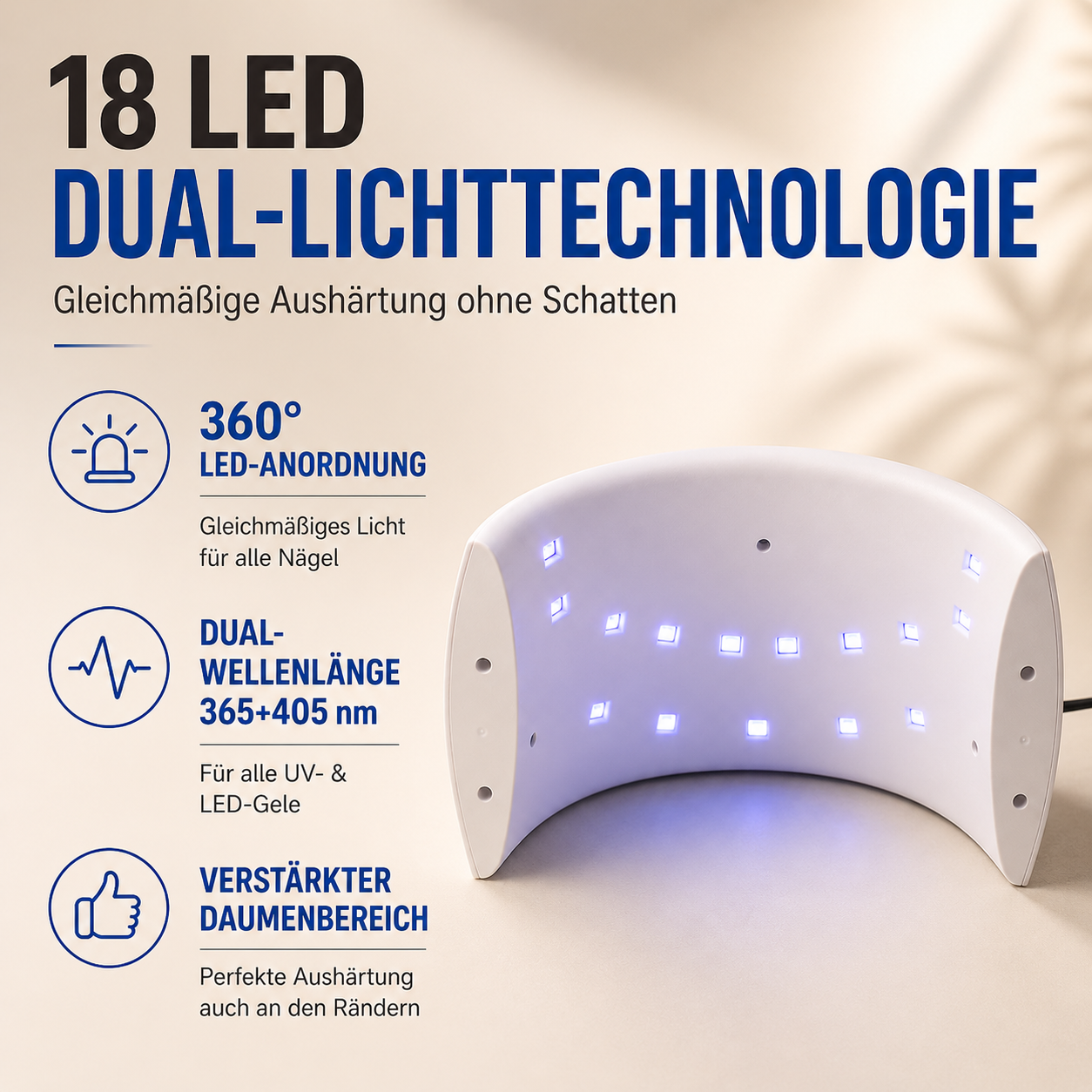 SUNUV®SUN9X Plus UV/LED Nagellampe | 36W | Auto-Sensor