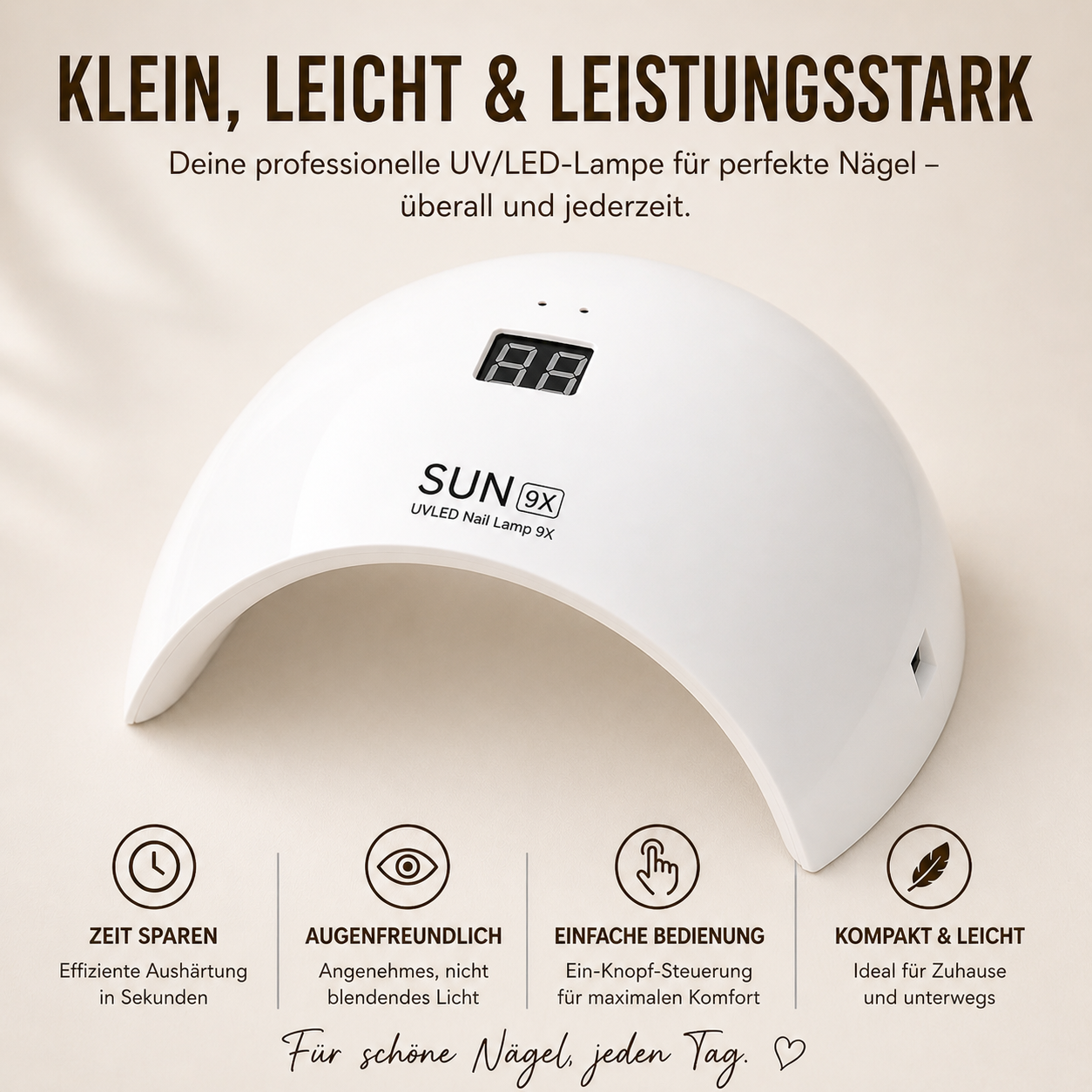 SUNUV®SUN9X Plus UV/LED Nagellampe | 36W | Auto-Sensor