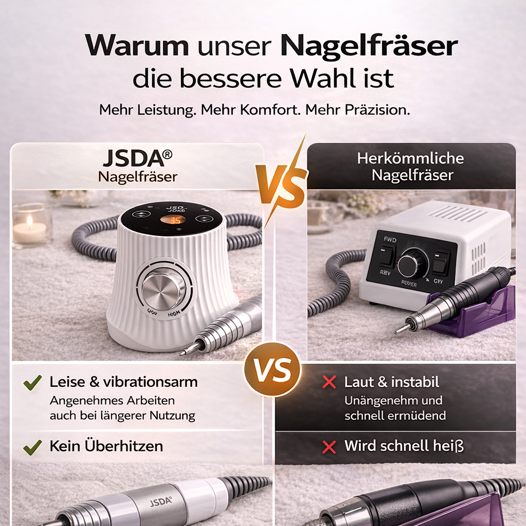 JSDA® JDK6 Nagelfräser | 30.000 U/min | Touch-Display