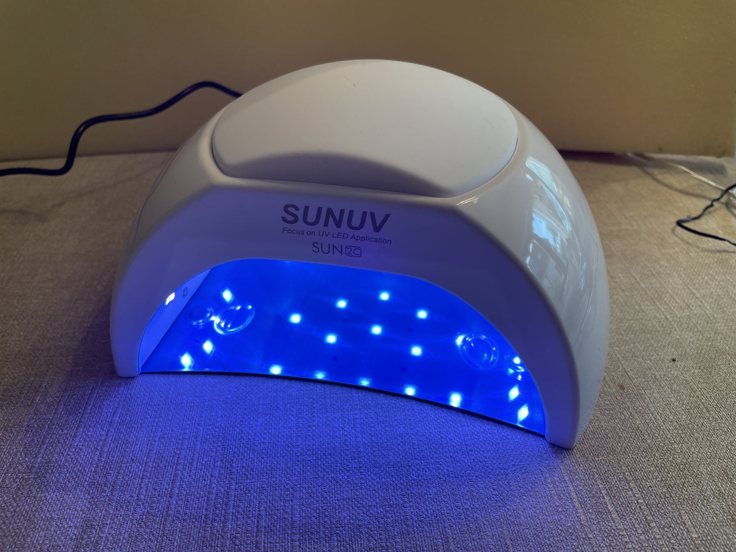 SUNUV® SUN2C UV/LED-Nagellampe für Gel, Shellac & UV-Lack | Auto-Sensor | 3 Wechselcover