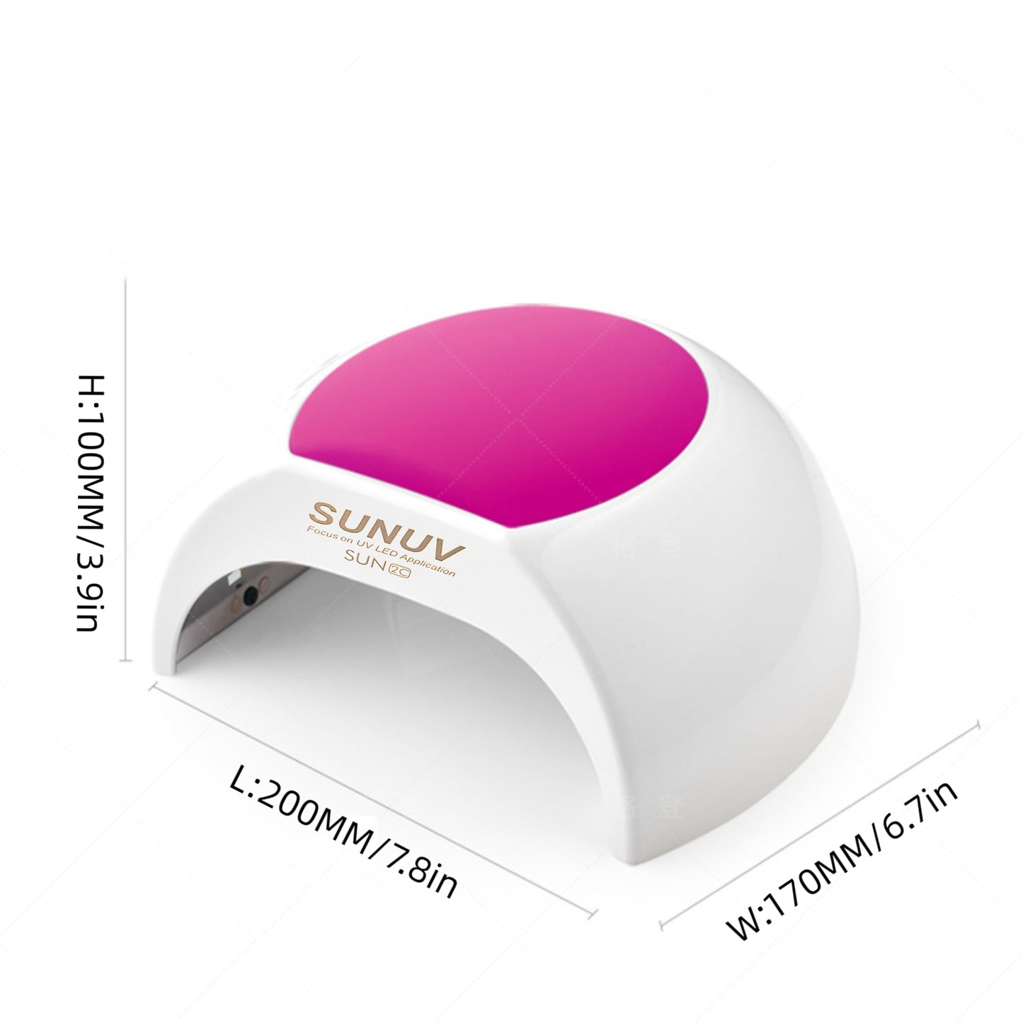 SUNUV® SUN2C UV/LED-Nagellampe für Gel, Shellac & UV-Lack | Auto-Sensor | 3 Wechselcover